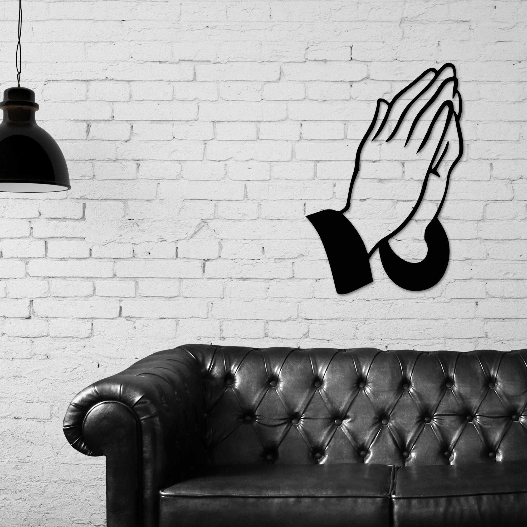 Steel Praying Hands Wall Art by Custom Decor Direct