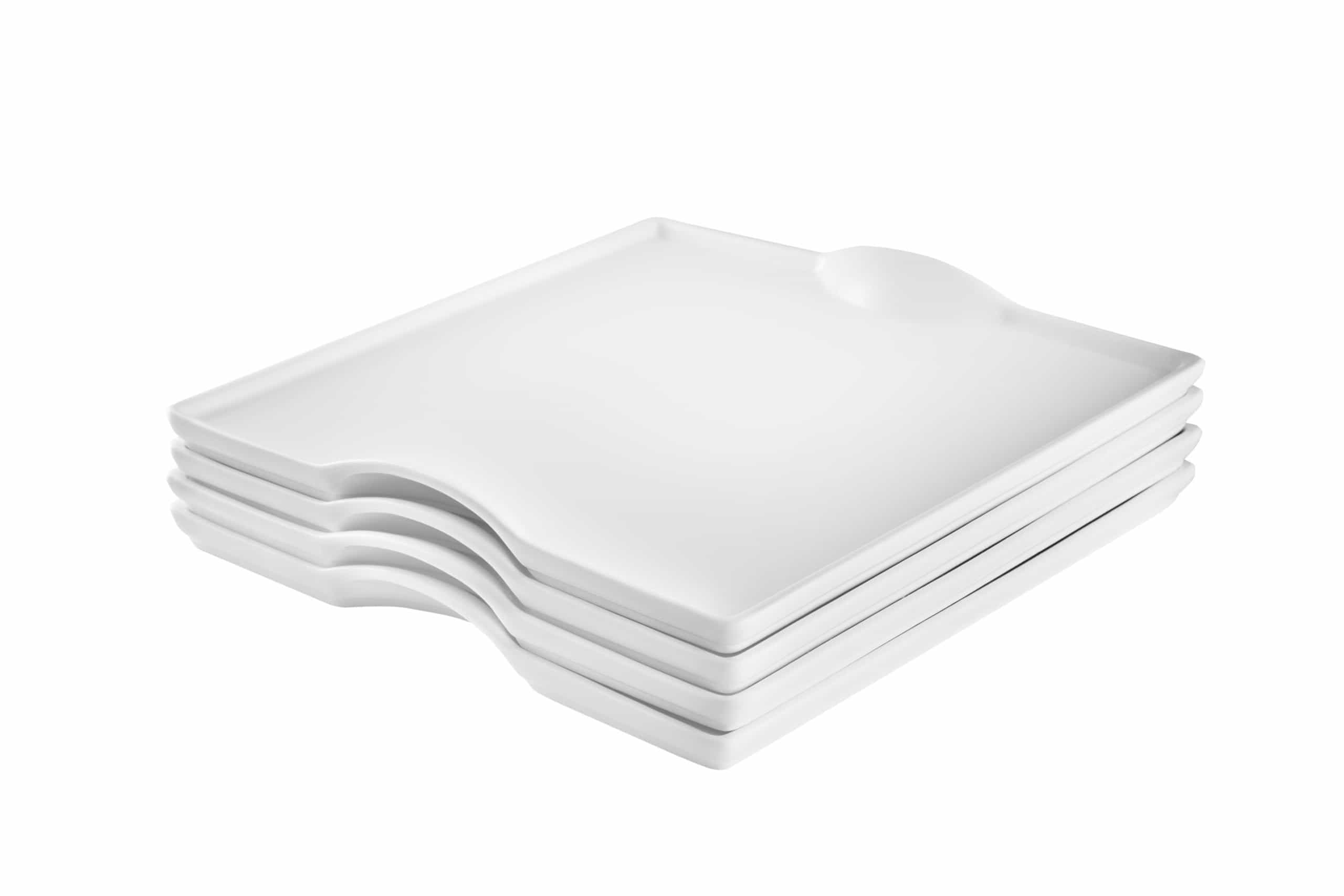 Square Porcelain Dish Set by little white dish