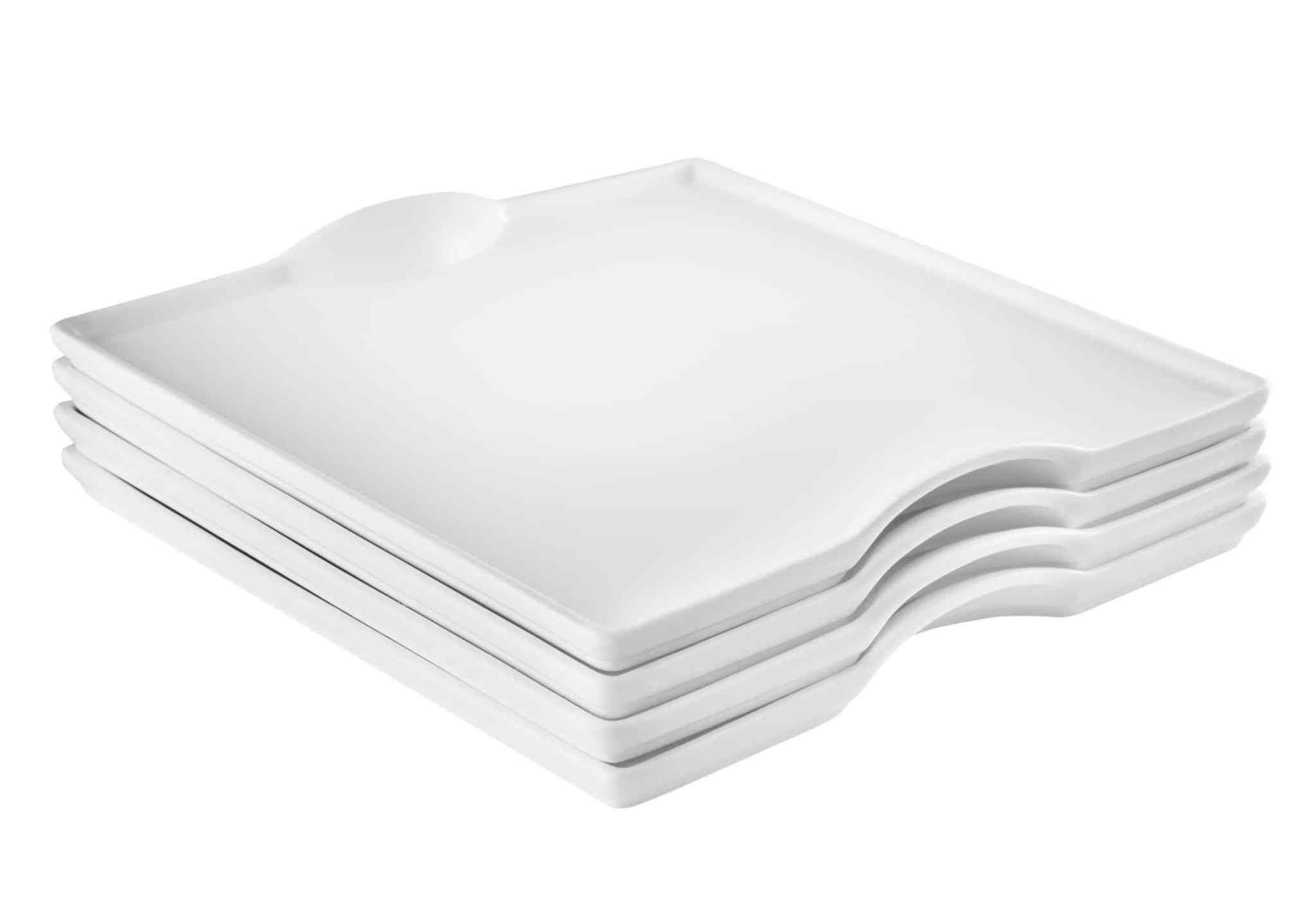 Square Porcelain Dish Set by little white dish