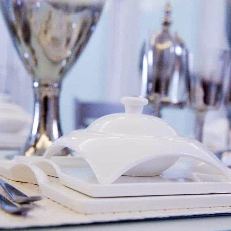 Square Porcelain Dish Set by little white dish