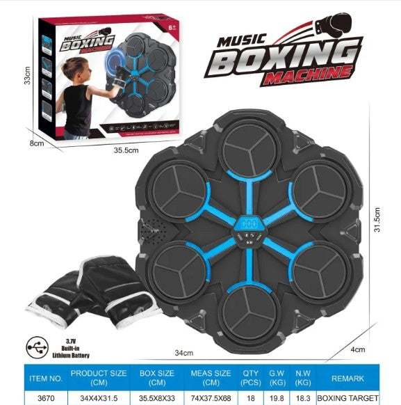 Boxing Target Machine LED Punch Training Wall Pad by DropShop