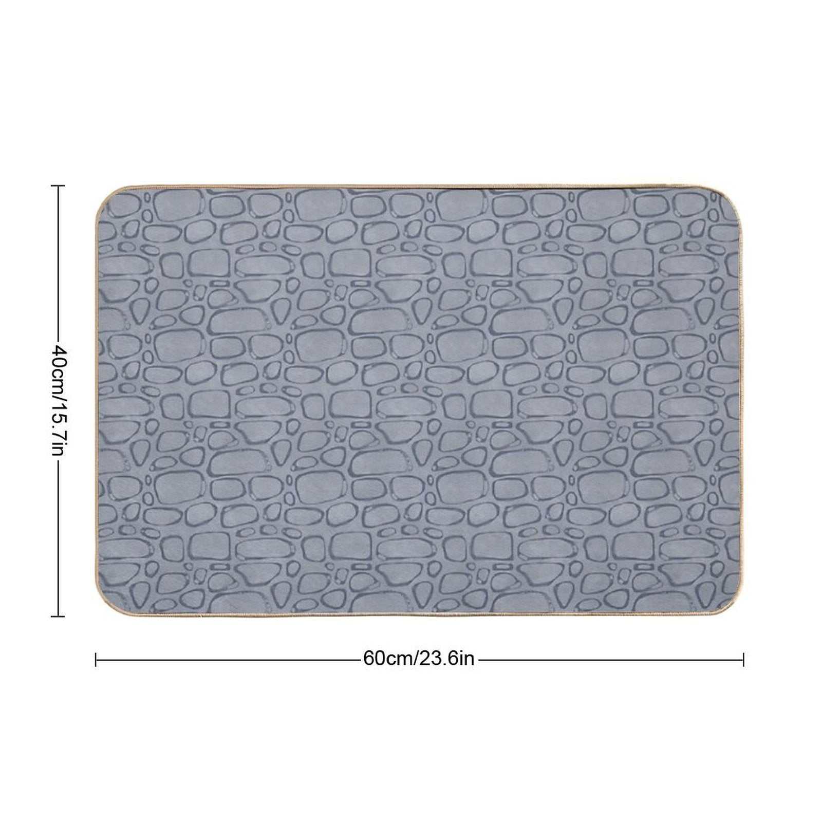 Stone Pattern Quick-Dry Mat by Agozxy