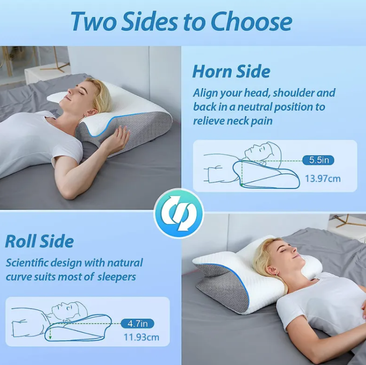 Memory Foam Cervical Pillow Neck Support Cushion