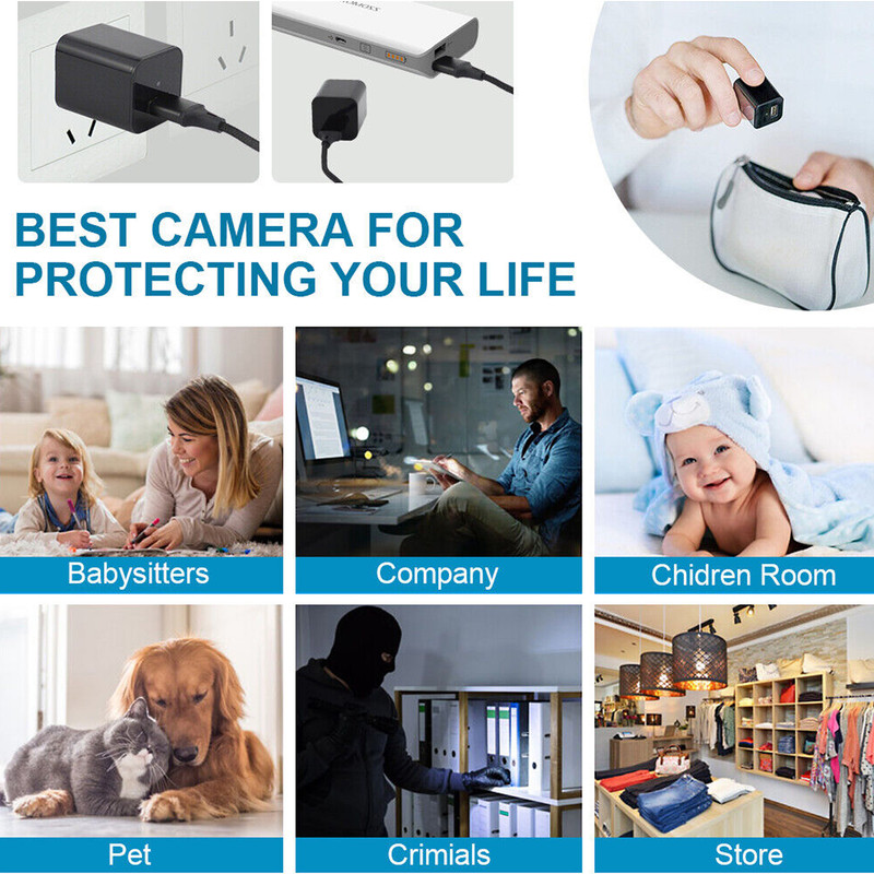 Mini Hidden Camera Home Security Nanny Cam Full HD 1080P DVR Night Vision Audio by DropShop