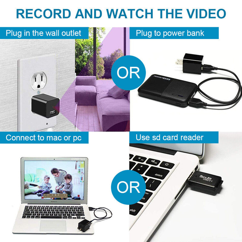 Mini Hidden Camera Home Security Nanny Cam Full HD 1080P DVR Night Vision Audio by DropShop