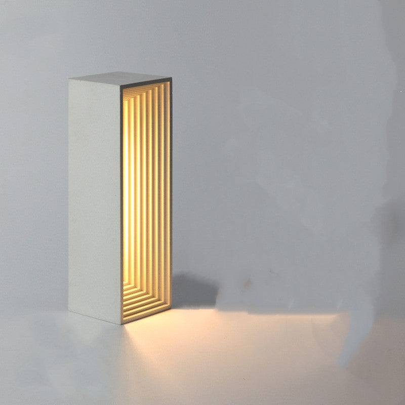 Concrete LED Table Lamp by FLIPSTYLEZLLC