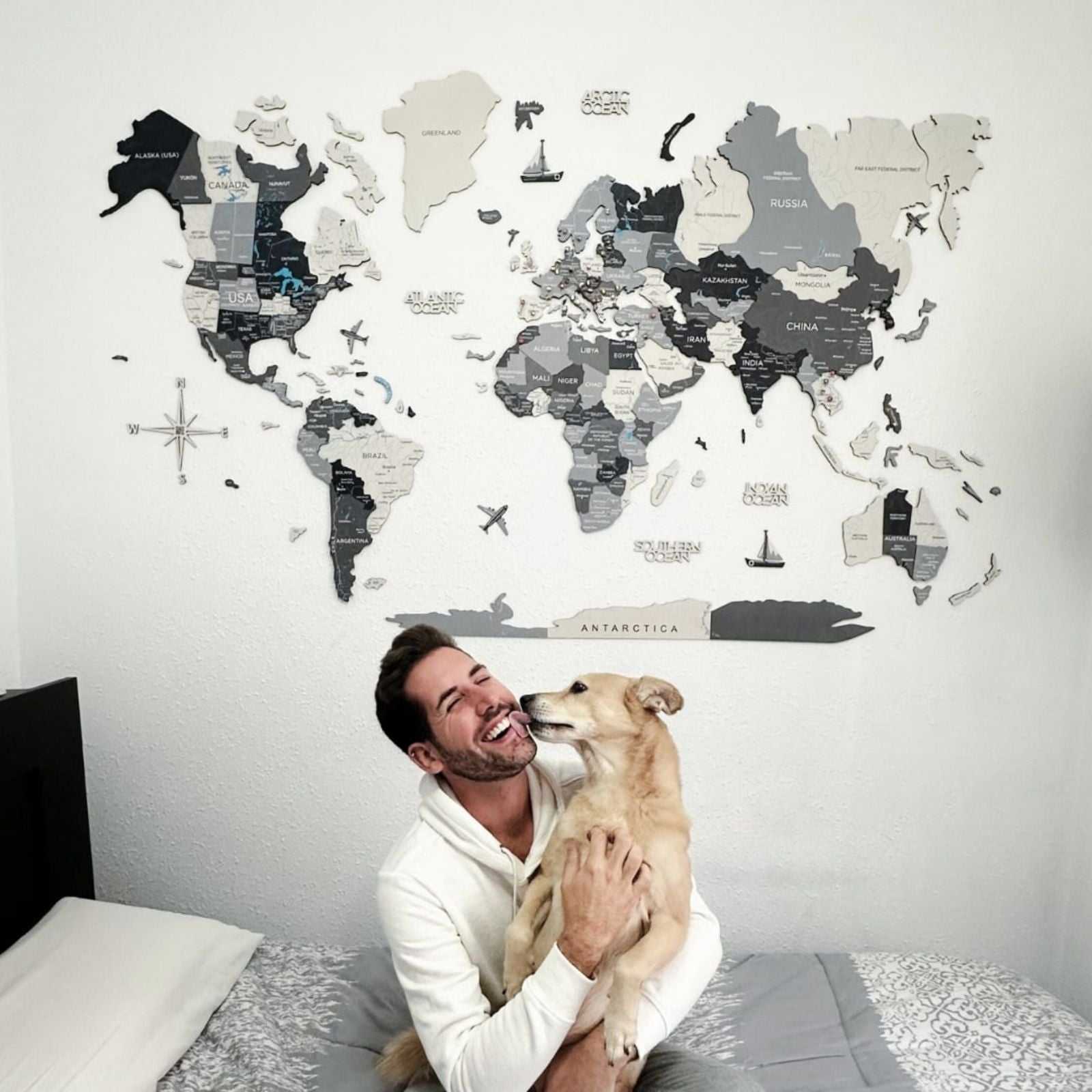 Nordik Wooden World Map by Enjoy The Wood