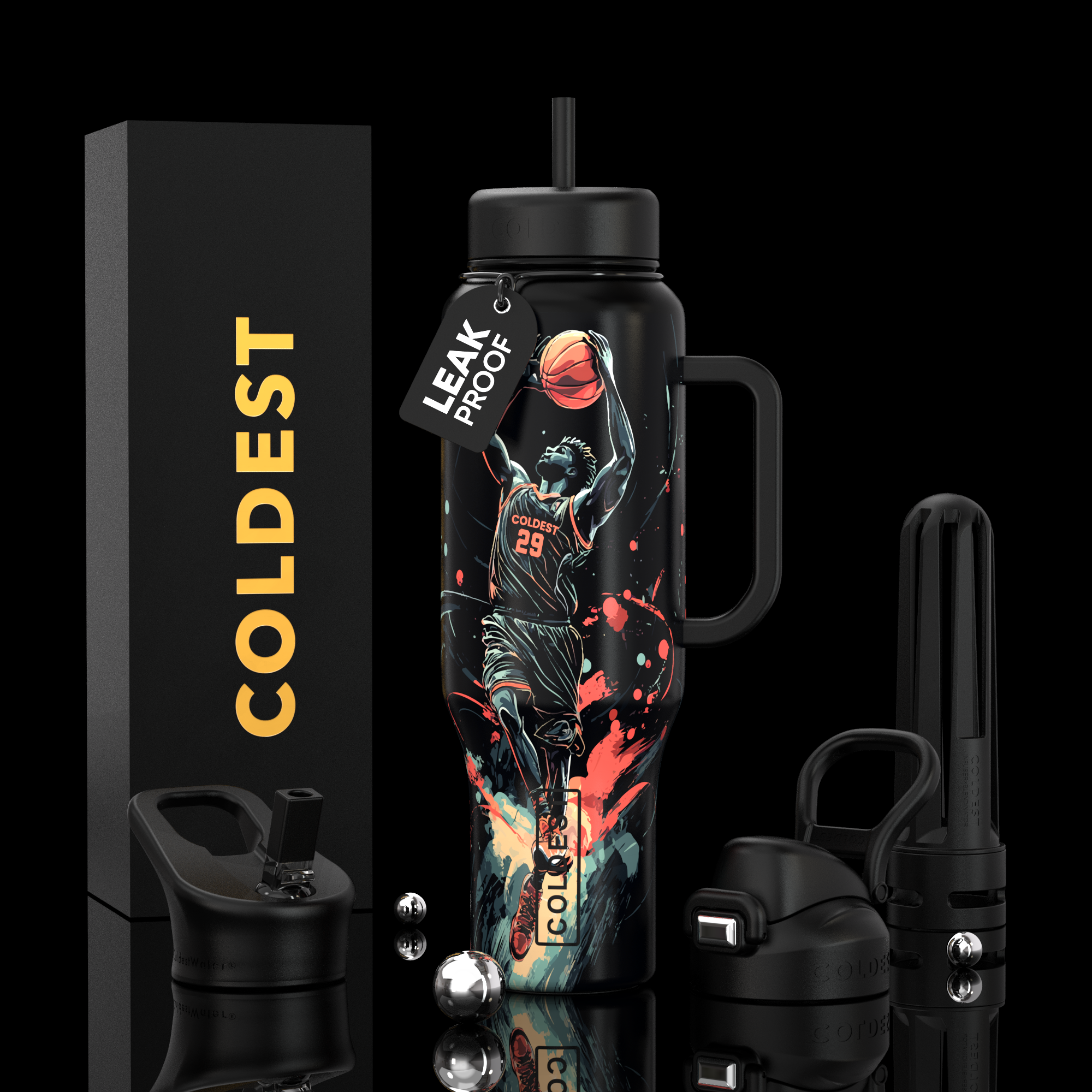 46oz Cold Water Bottle by Coldest