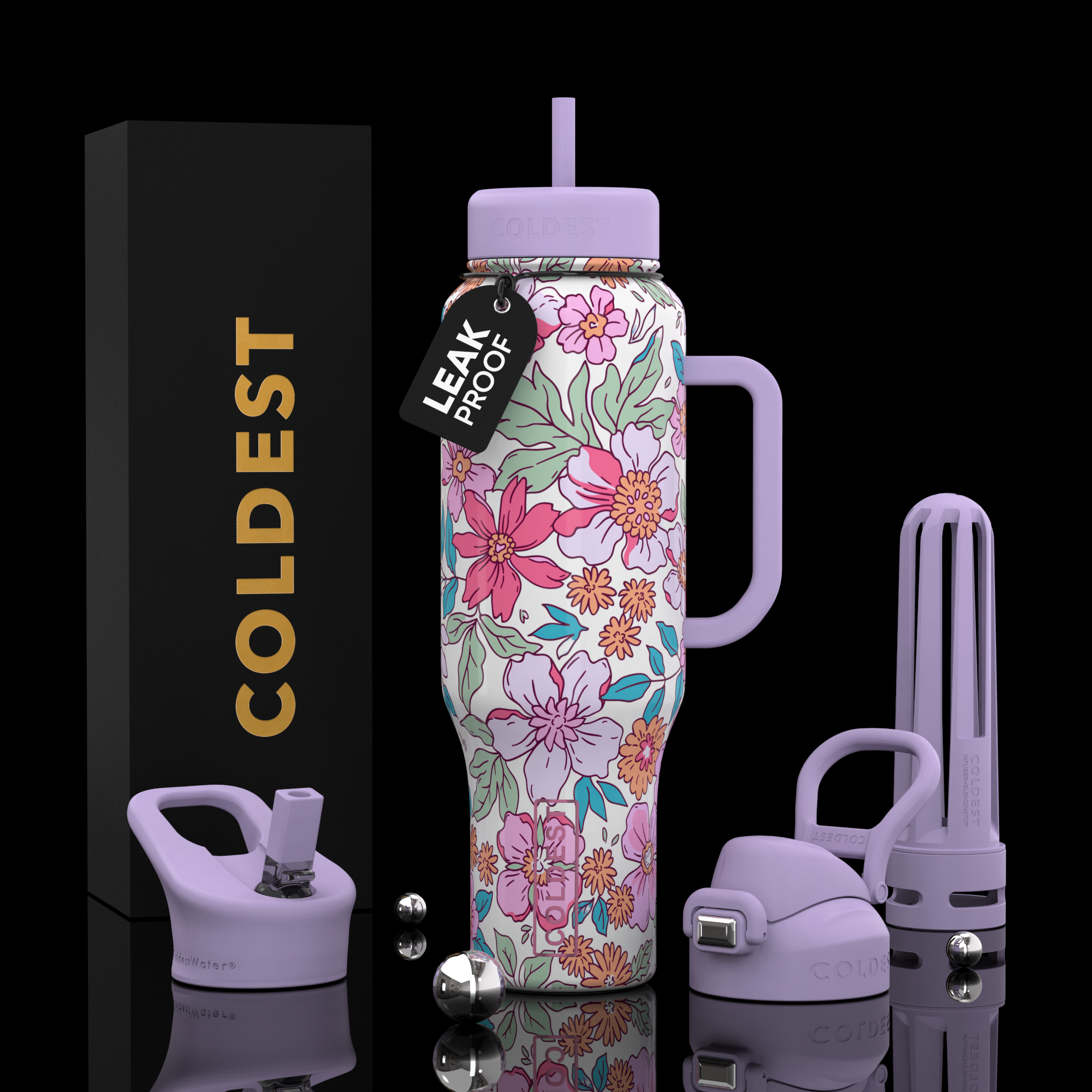 46oz Cold Water Bottle by Coldest