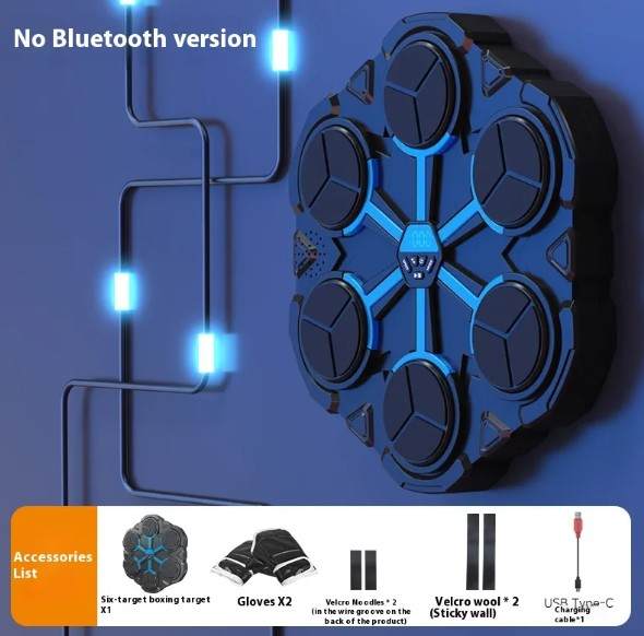 Boxing Target Machine LED wall-mounted punch training pad with light-up targets for reaction, speed, and accuracy drills