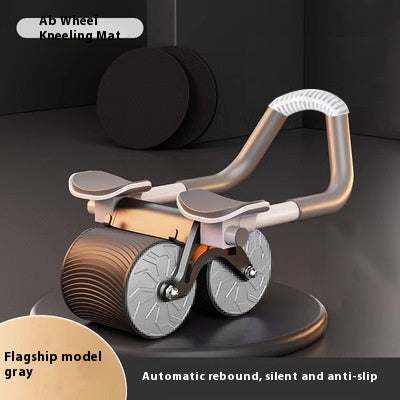 Automatic Rebound Ab Wheel core trainer with rolling wheel design for guided return and home ab workouts