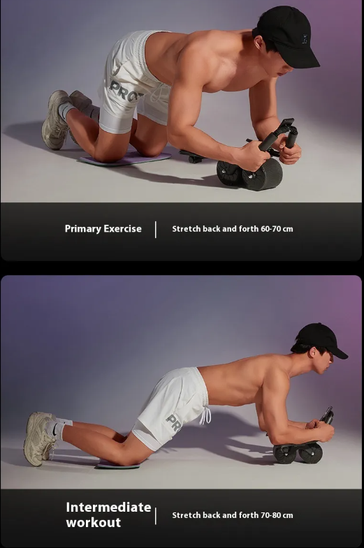 Automatic Rebound Ab Wheel Core Workout Trainer by DropShop