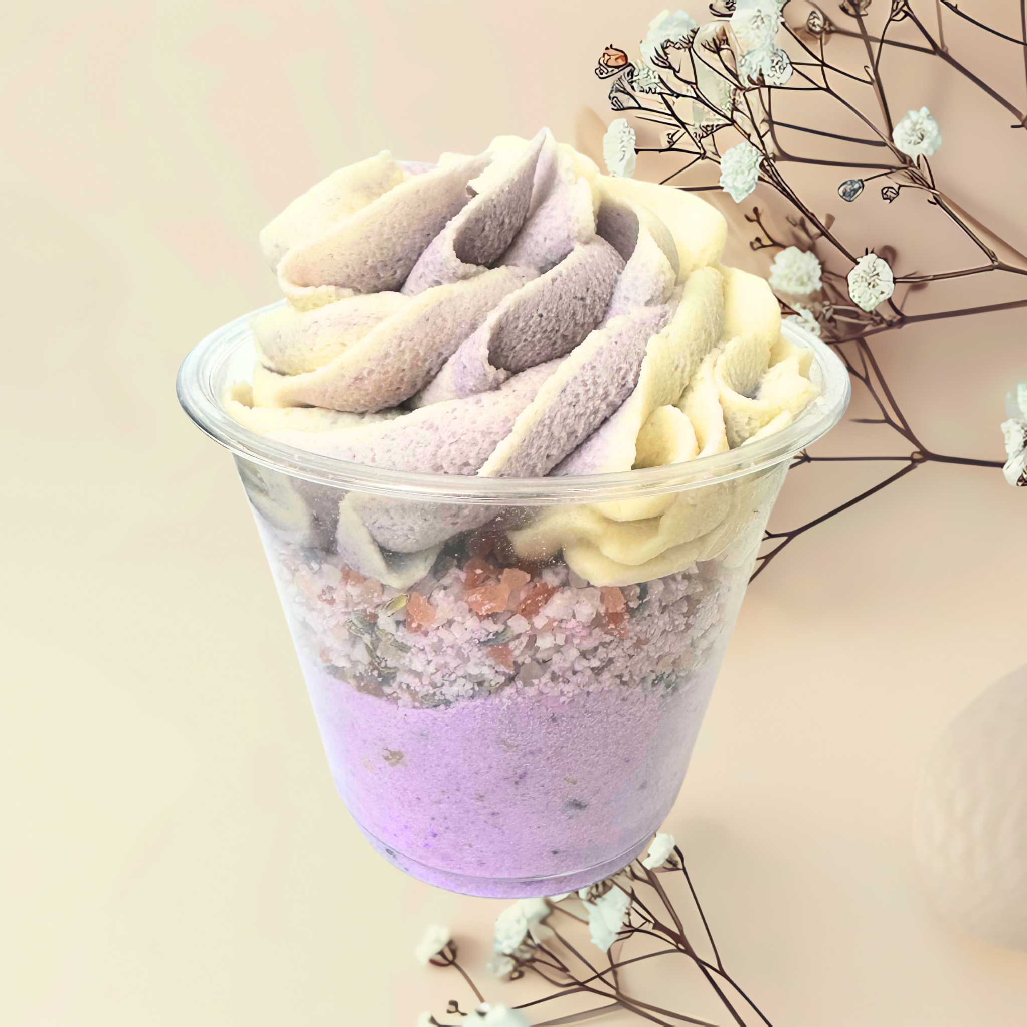 Bath Parfait Bubble Bomb 12oz Bath Salts & Frosting