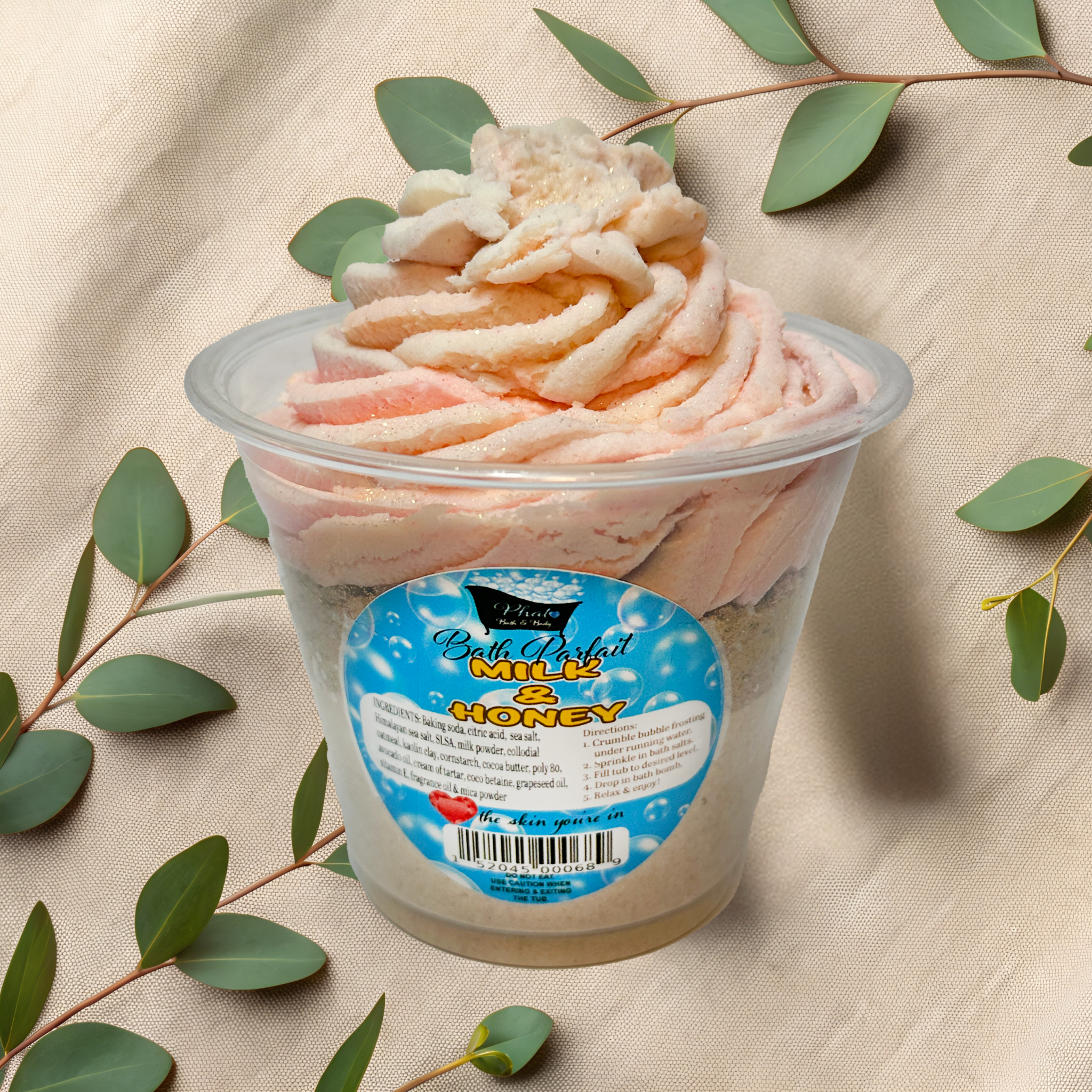 Bath Parfait Bubble Bomb 12oz Bath Salts & Frosting