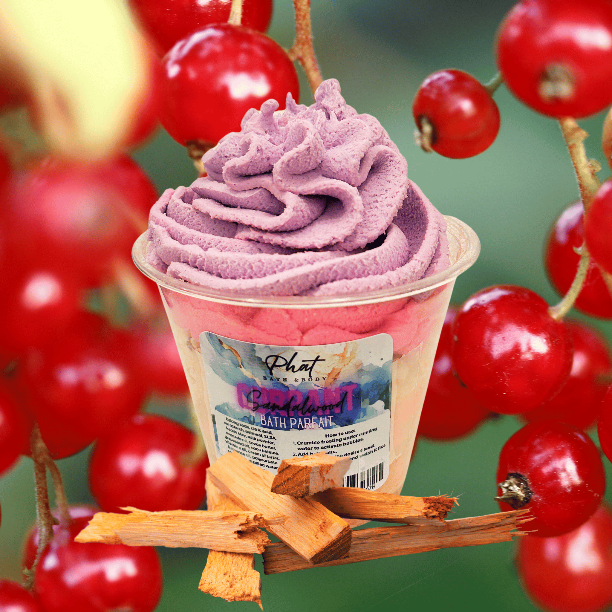Bath Parfait Bubble Bomb 12oz Bath Salts & Frosting