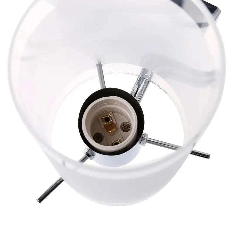 Glass Wall Sconce E27 Chrome by DropShop