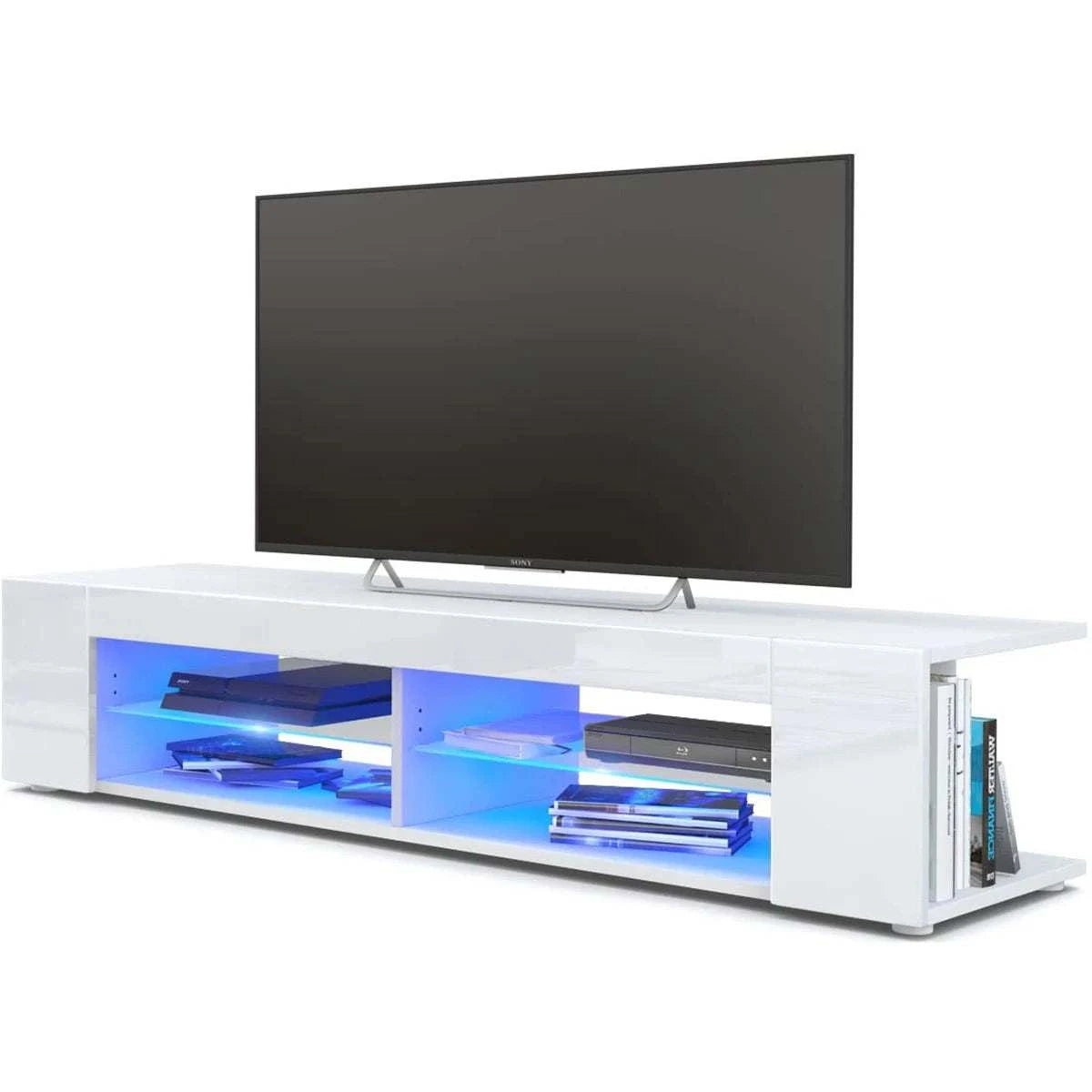 LED TV Stand with Storage 57 Inch Entertainment Center