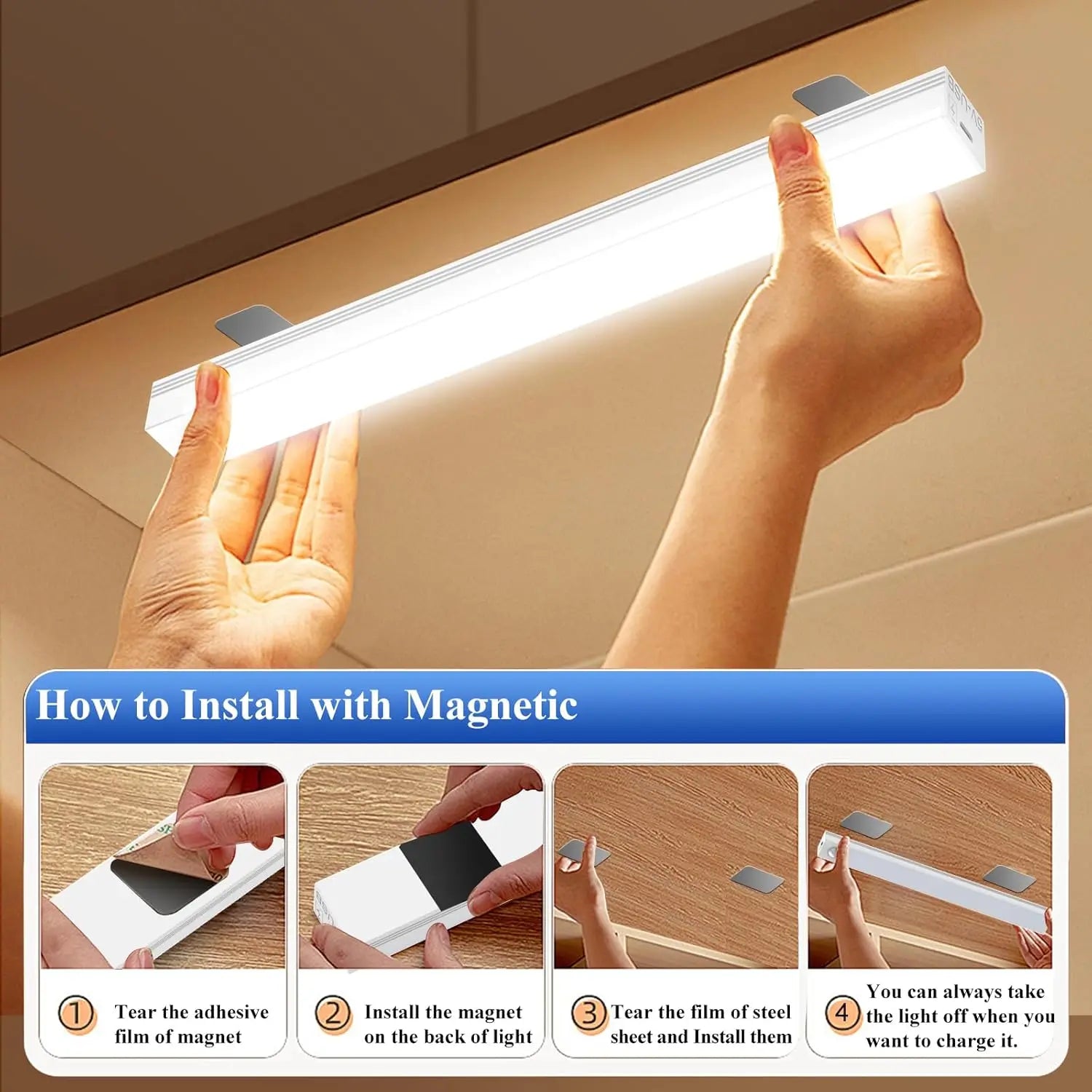 Rechargeable Motion Sensor Light by DropShop