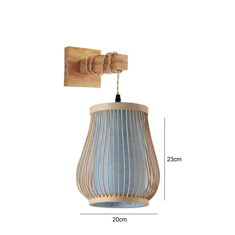 Bamboo Hanging Lamp Rattan Wicker Ceiling Pendant Light by DropShop