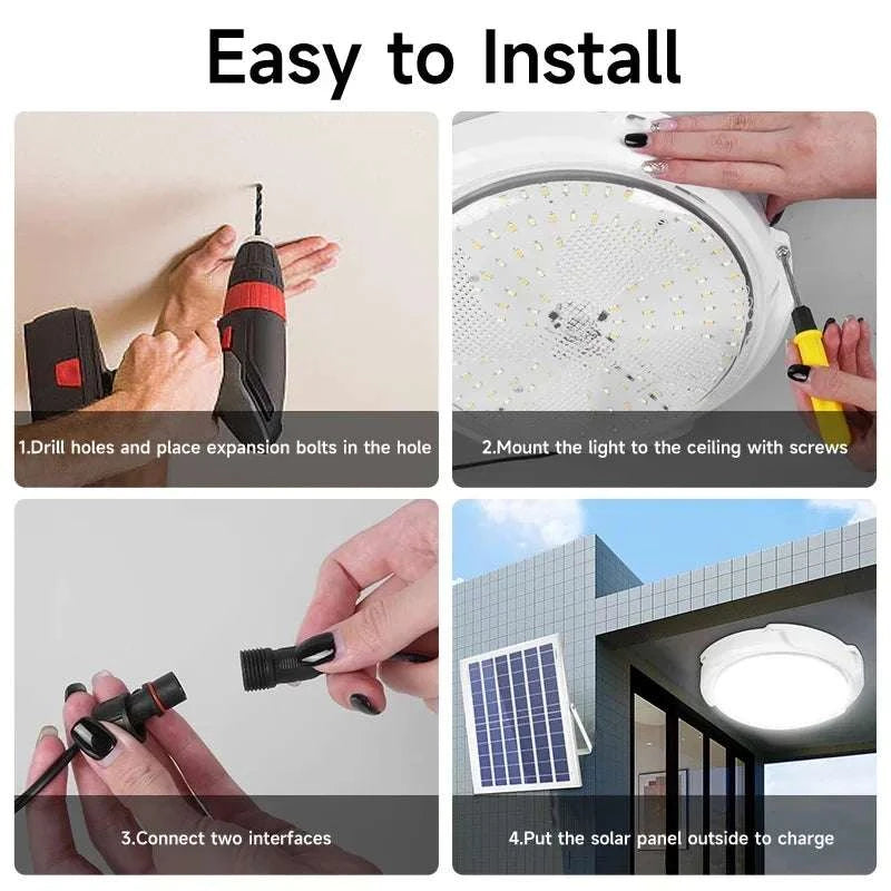 Solar Pendant Light Panel by DropShop