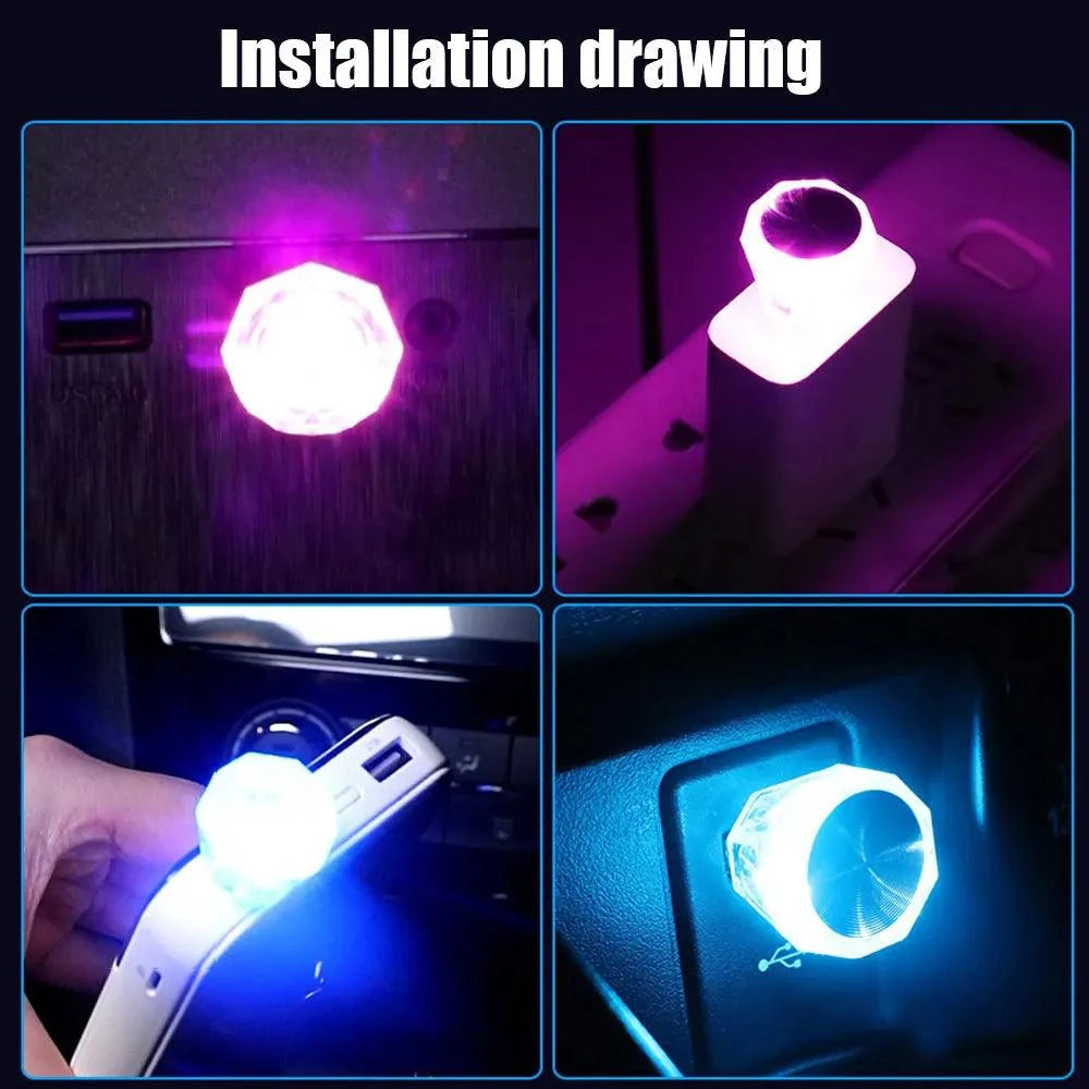 USB LED Night Light Mini Ambient Portable Lamp