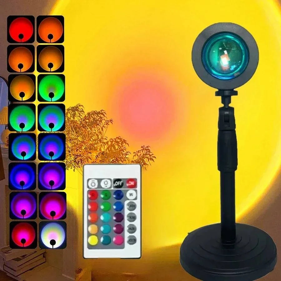 16-Color USB Sunset Projection Lamp by DropShop