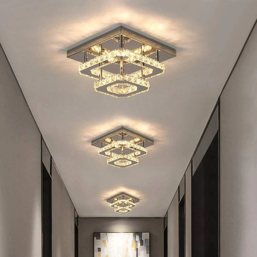 Crystal LED Ceiling Chandelier by DropShop
