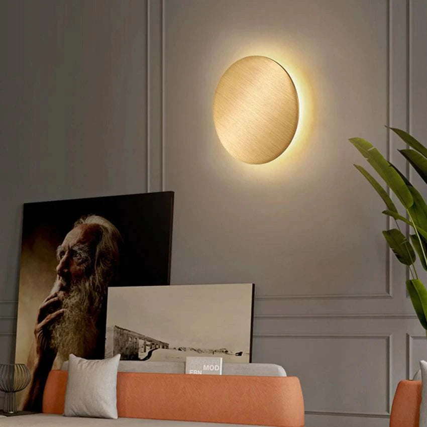 Round Aluminum LED Wall Lamp by DropShop
