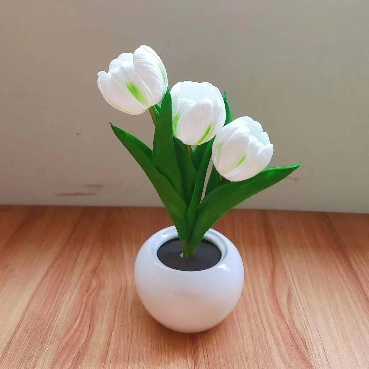 LED Tulip Ambient Bedside Table Lamp by DropShop
