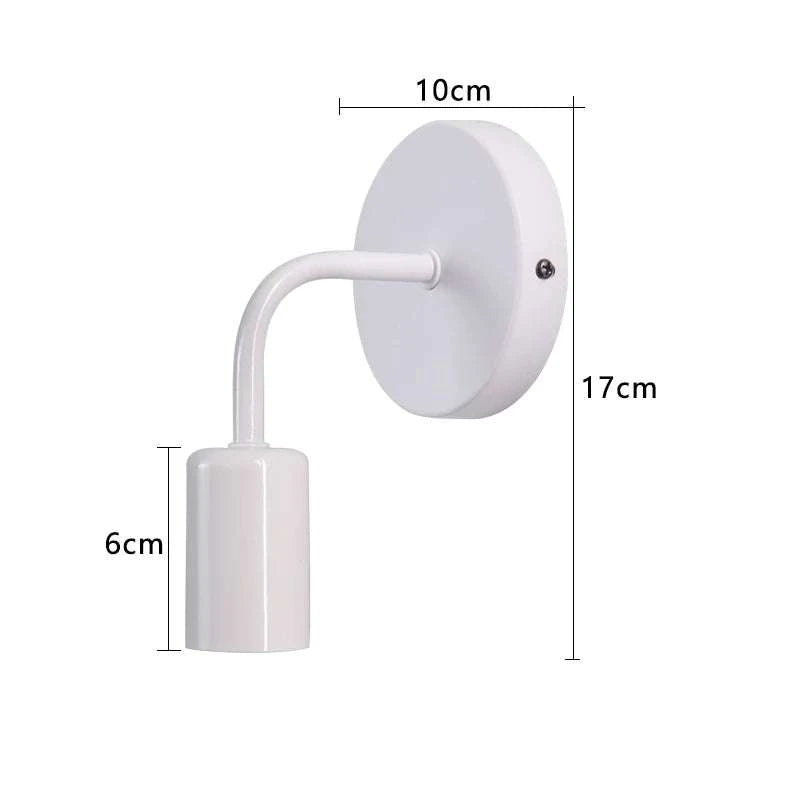 Black Iron E27 Wall Sconce by DropShop