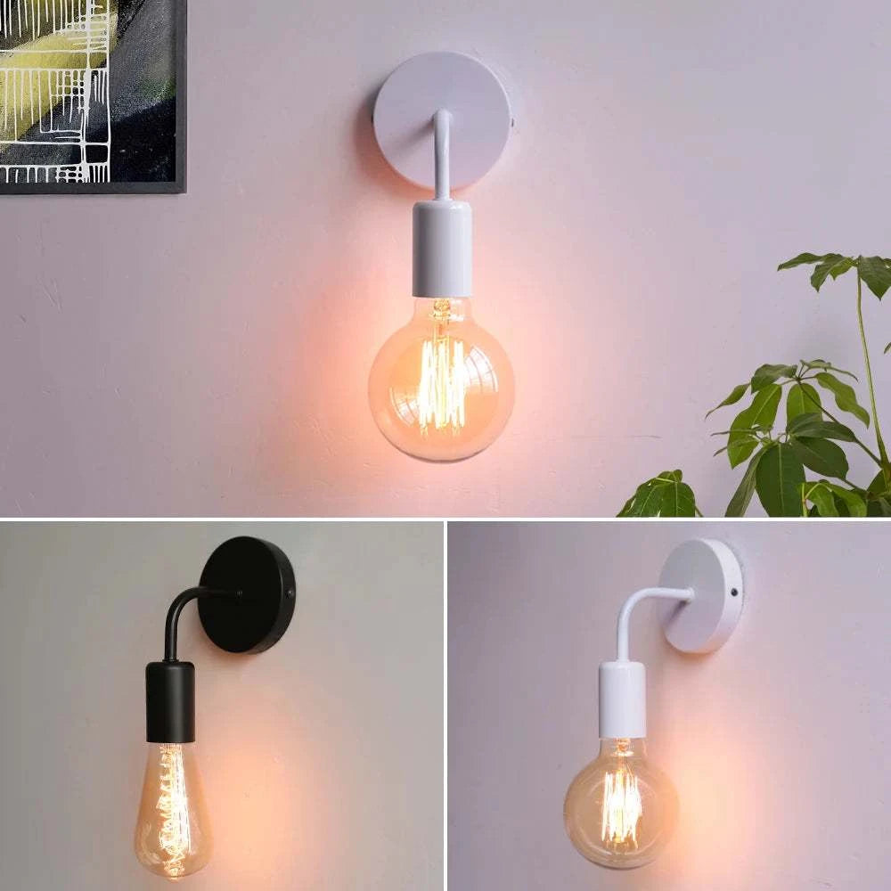 Black Iron E27 Wall Sconce by DropShop