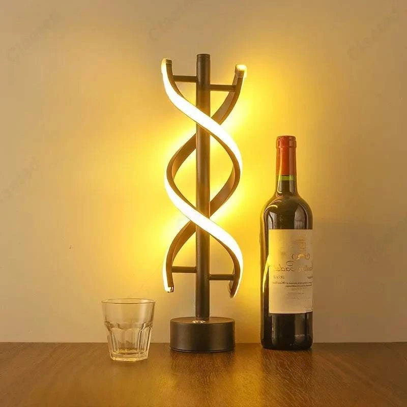 Spiral LED Desk Lamp USB by DropShop