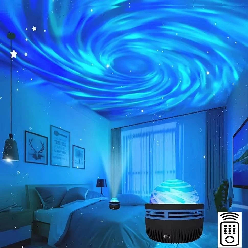 Galaxy Star Projector LED Ocean Wave Night Light by DropShop