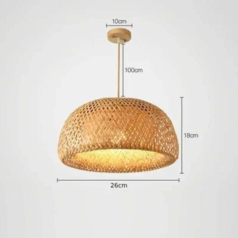 Large Bamboo Pendant Light by DropShop