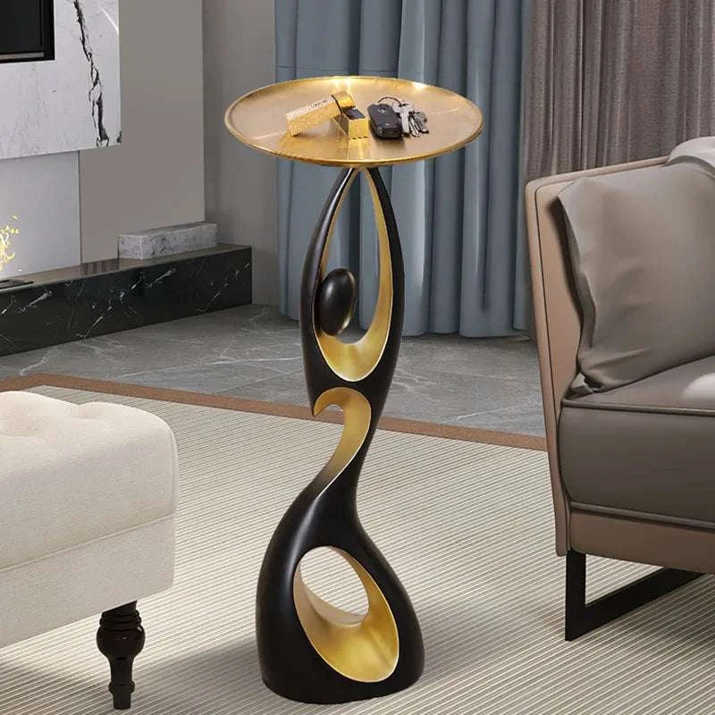 Resin Corner Side Table by DropShop