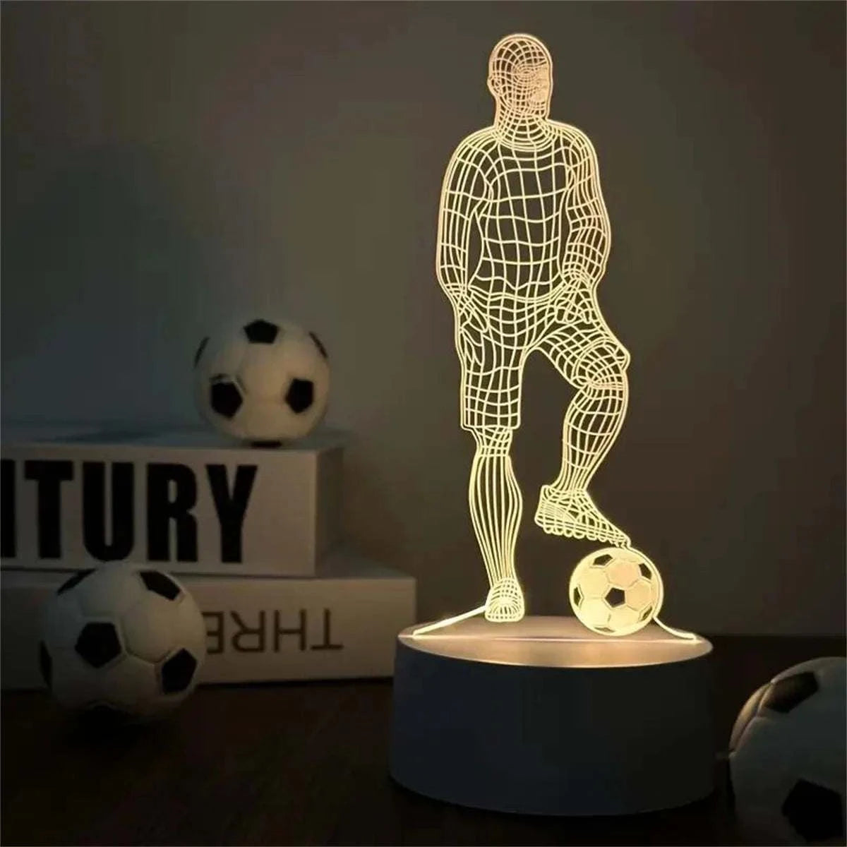 Football 3D Night Lamps LED Touch Illusion Light Decor