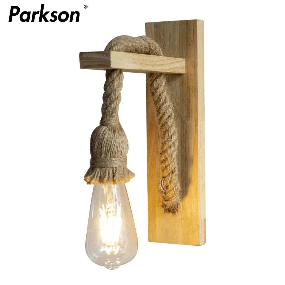 Retro Wood Wall Sconce by DropShop