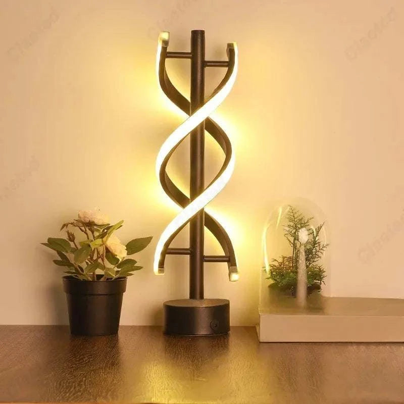 Spiral LED Desk Lamp USB by DropShop