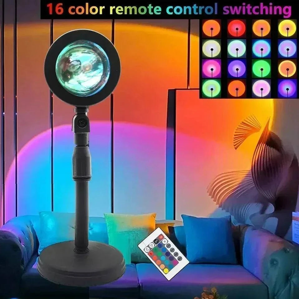 16-Color USB Sunset Projection Lamp by DropShop