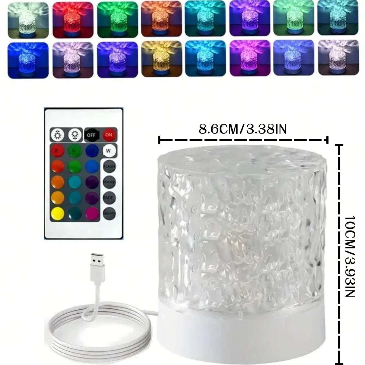 16-Color Ripple Night Lamp by DropShop
