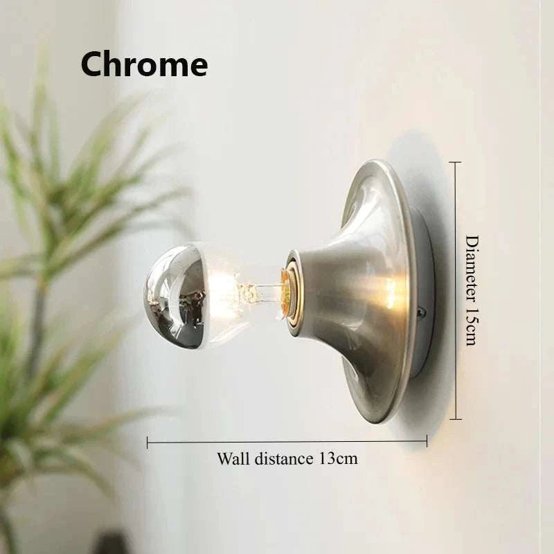Iron Retro Wall Bedside Lamp by DropShop