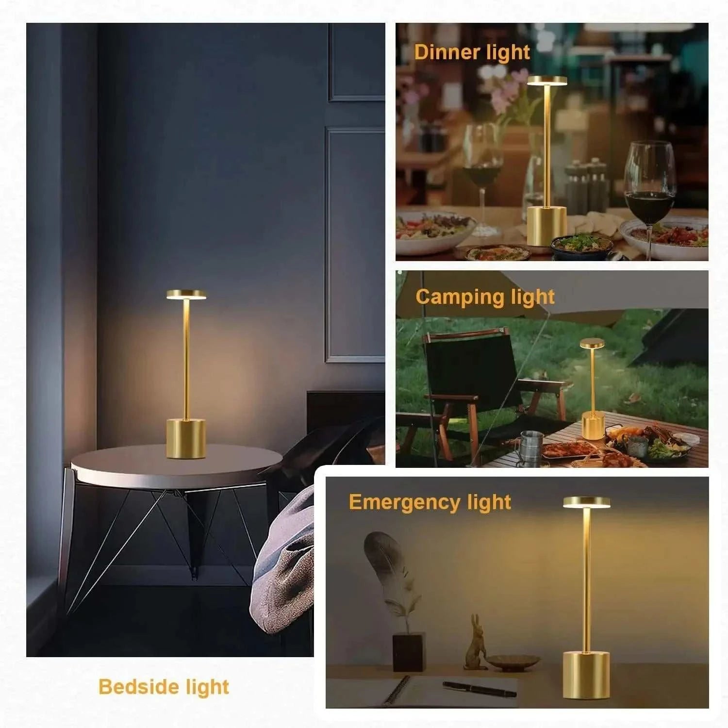 Rechargeable Touch Table Lamp Portable LED Light