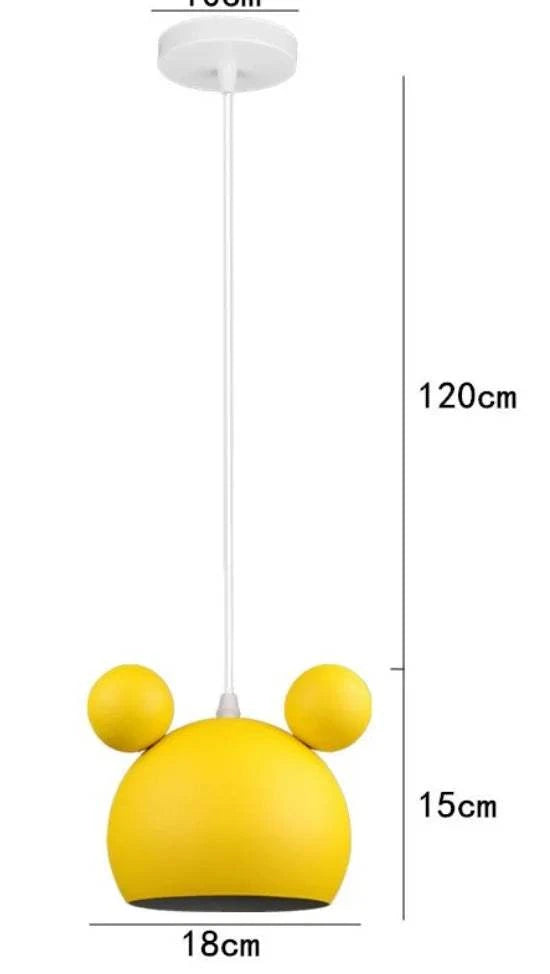 Mickey LED Kids Pendant Light Ceiling Bedroom Lamp