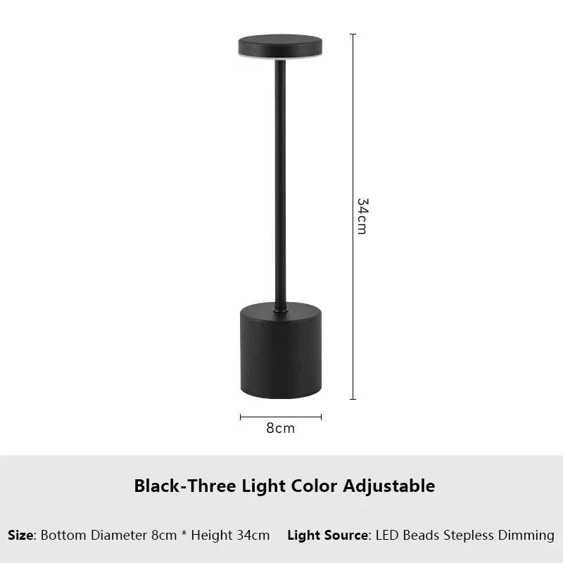 Rechargeable Touch Table Lamp Portable LED Light