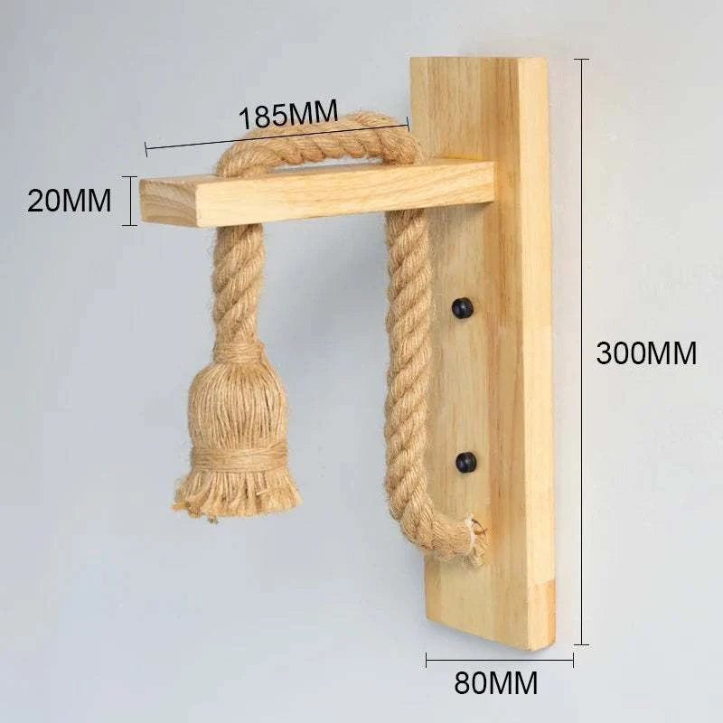 Retro Wood Wall Sconce by DropShop