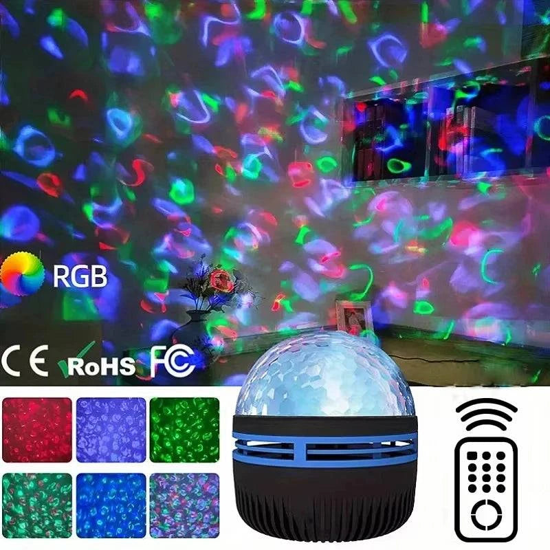 Galaxy Star Projector LED Ocean Wave Night Light by DropShop
