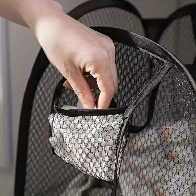 Mesh Pop-Up Laundry Basket Foldable Storage Set by DropShop