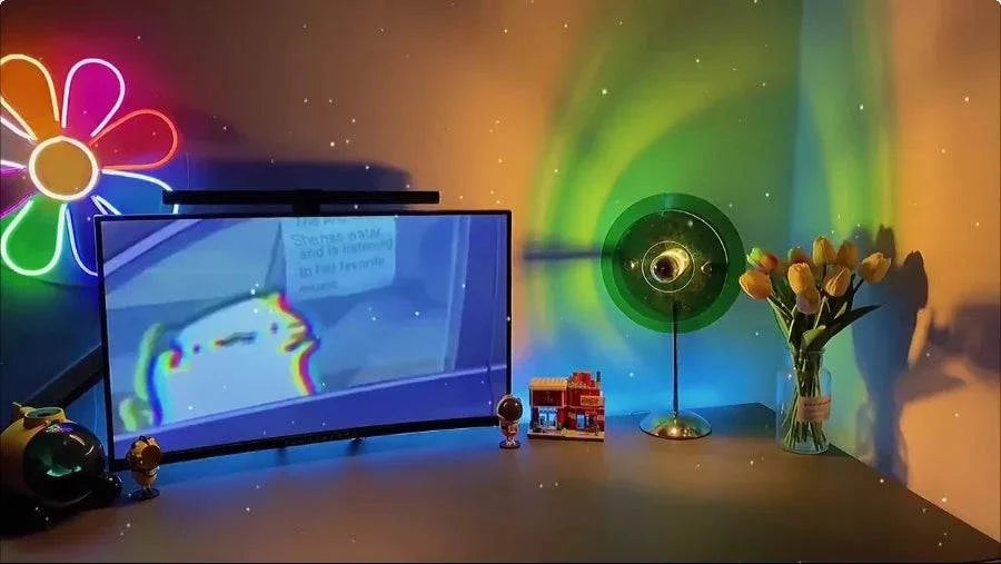 USB Sunset Rainbow Table Lamp by DropShop