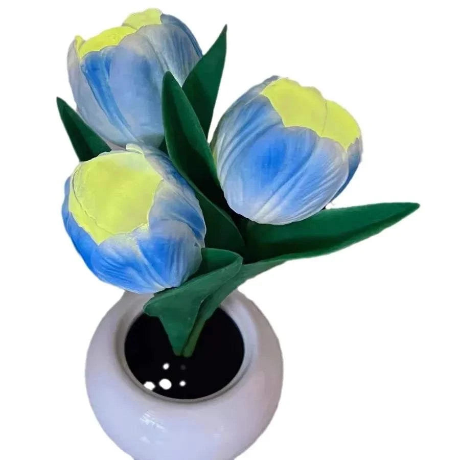 LED Tulip Ambient Bedside Table Lamp by DropShop