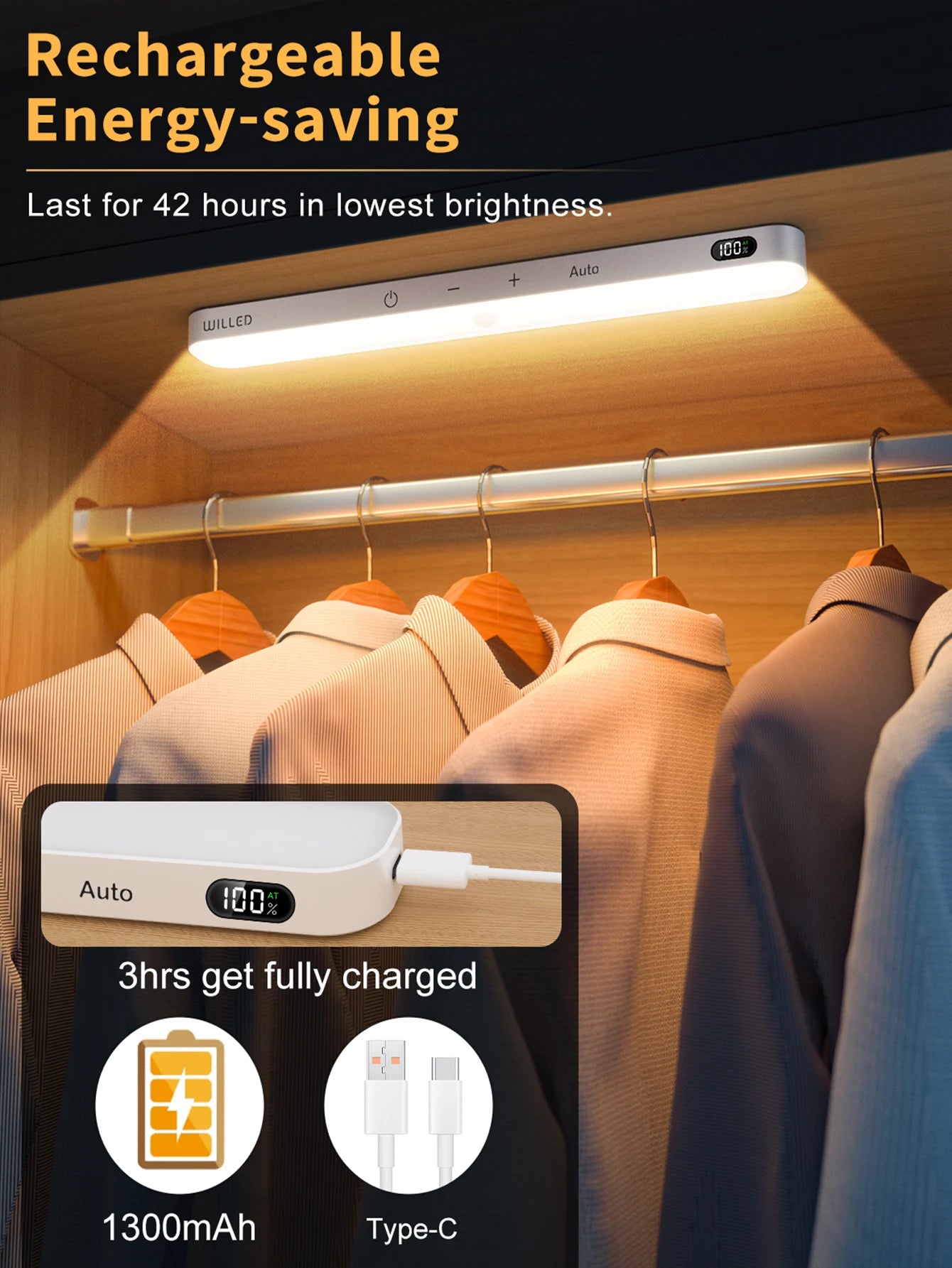60 LED Motion Sensor Light Bar by DropShop